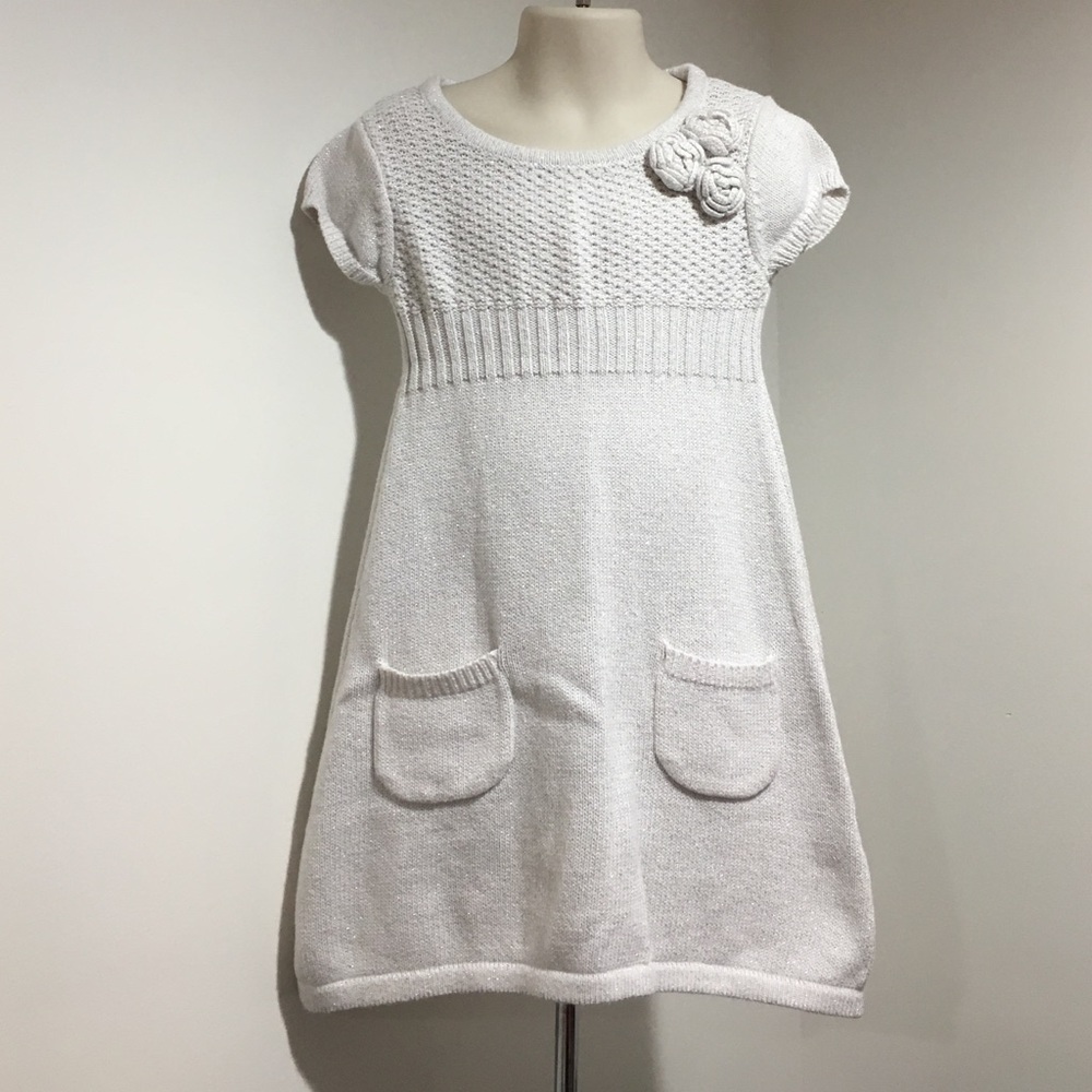 Pre❤️EUC Gorgeous Silver Sweater Dress