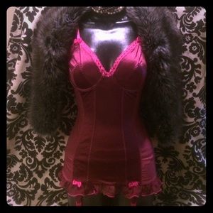 Victoria secret pink & maroon lingerie so pretty