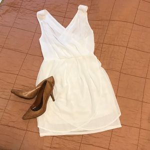 Tobi White Wrap Dress w/ Crossed Back