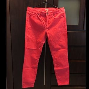 J. Crew toothpick corduroy pants