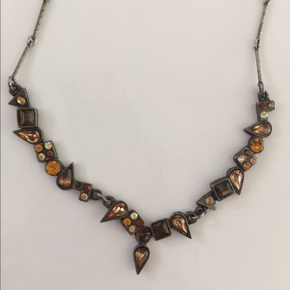 Natural rhinestone necklace