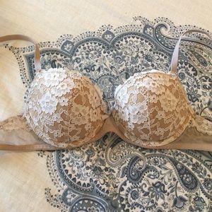 Tan colored t-shirt bra