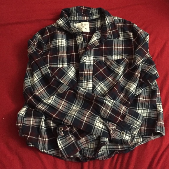 LA Hearts (pacsun) flannel crop top