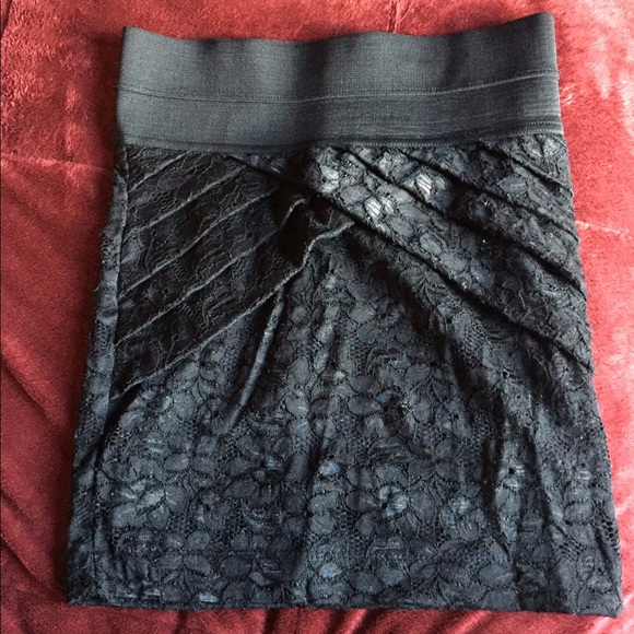 black lace skirt