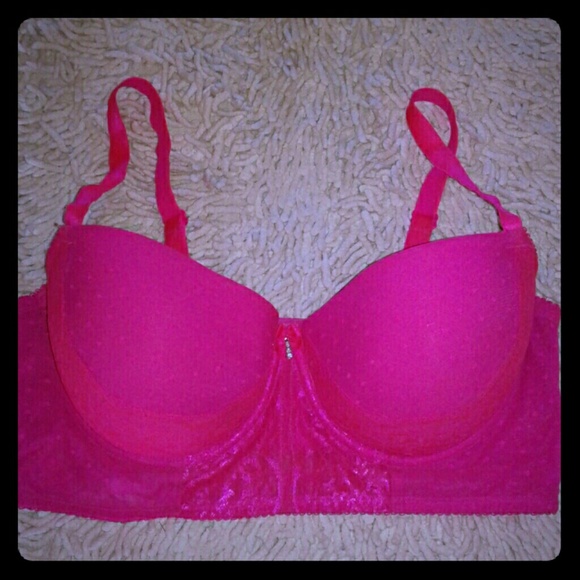 38DD Hot Pink Push Up Bra