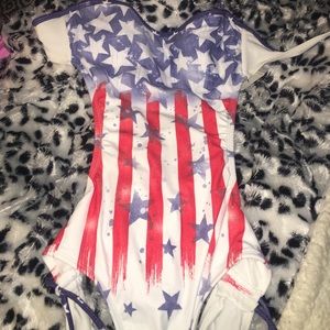 4th of July one piece bathing suit