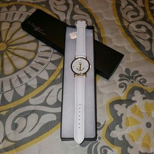 New White and Gold anchor watch