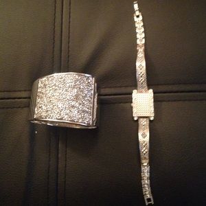 Charter club stainless steel watch and bracelet