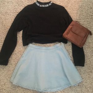 American Apparel Inspired Denim Skirt😍