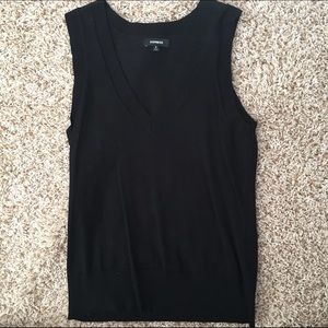 Black Express sweater vest - size small