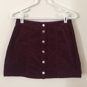 Burgundy Skirt