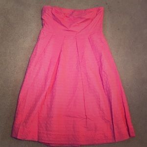 Sz 8 J. Crew salmon strapless dress
