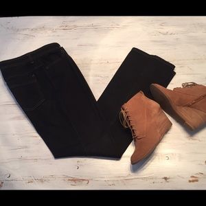 Black denim Chico's Platinum jeans