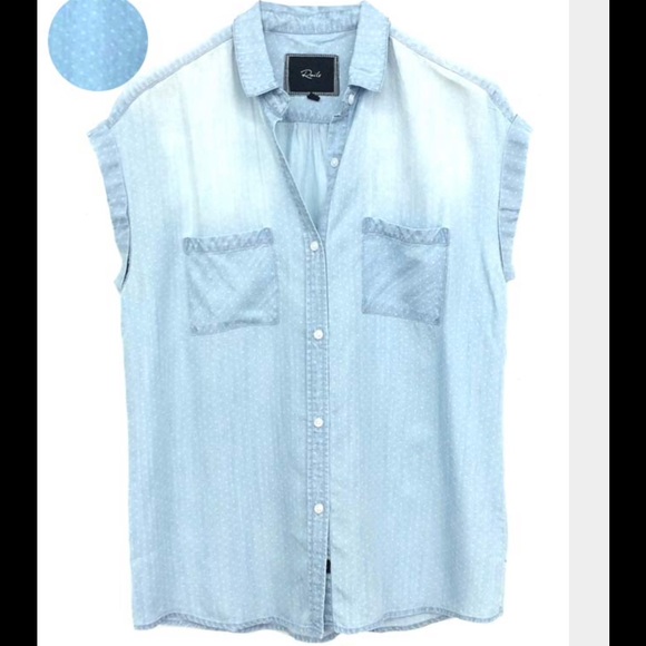 Rails Sleeveless Button Down Shirt - image 1