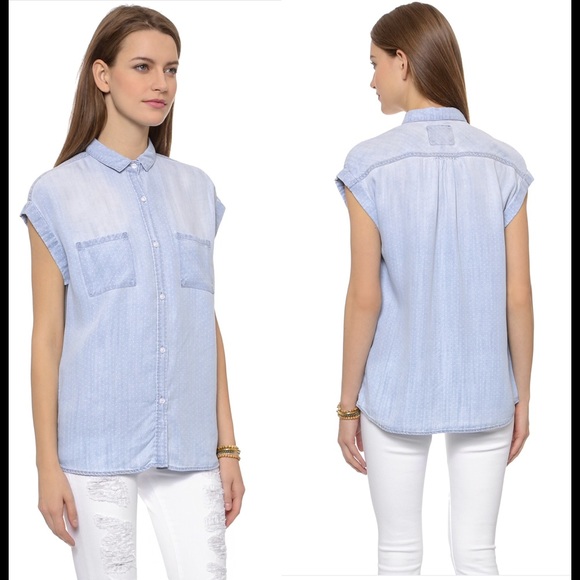 Rails Sleeveless Button Down Shirt - image 2