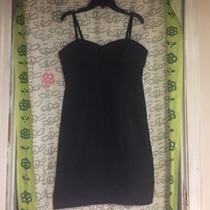 Black, Fitted Cocktail Dress