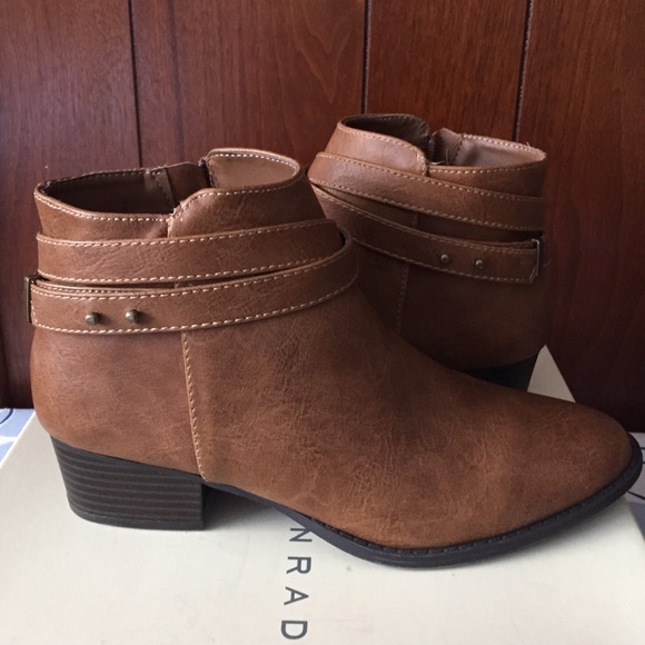 Lauren Conrad cognac booties