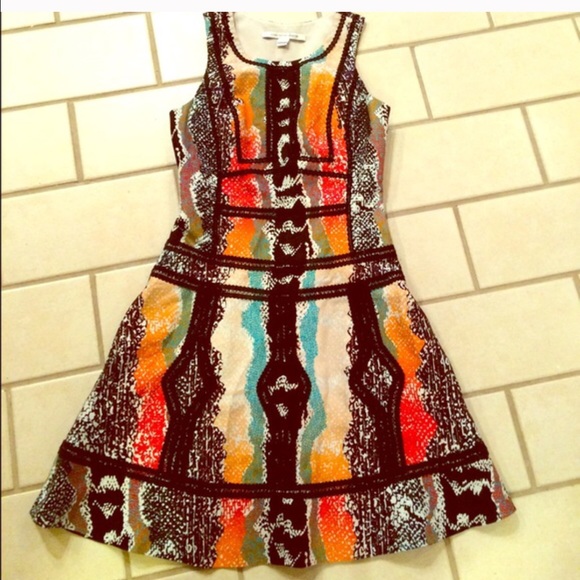 DVF fit and flare dress.