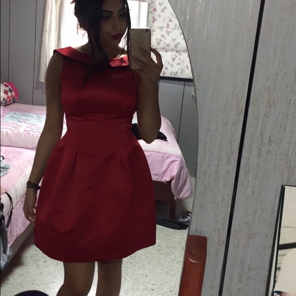 Zara red dress