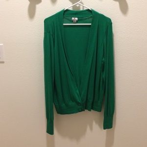 Worthington Green Cardigan