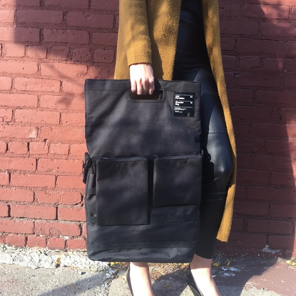 Black messenger bag
