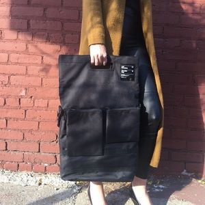 Black messenger bag