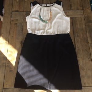 NWOT Black and White Dress