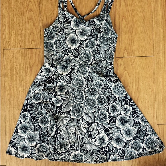 Floral skater dress.