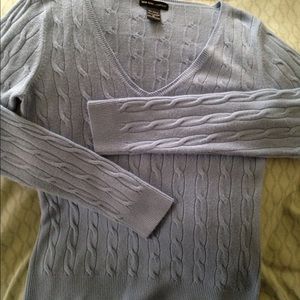 V-neck Cable Knit Sweater