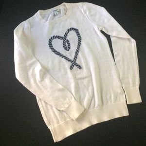 Old Navy nautical heart sweater