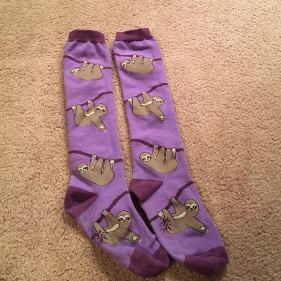 Sloth knee socks