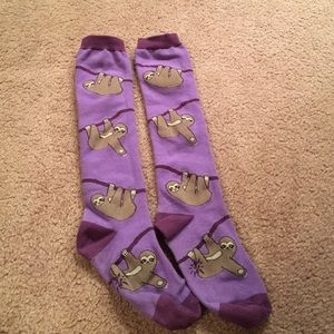 Sloth knee socks