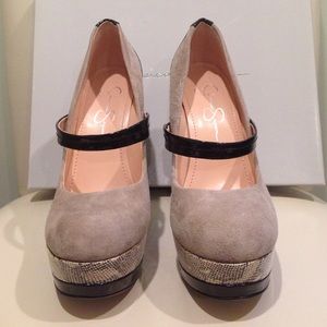 Jessica Simpson suede heels!