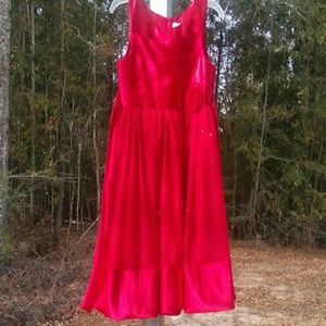 Girls Size 10 Emily West Red Sequined Dress