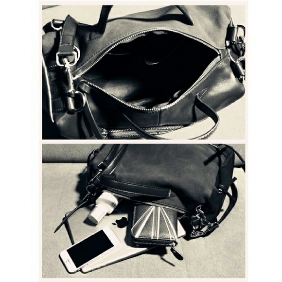 Vegan Leather & Suede Carry-all Bag - Picture 4 of 4