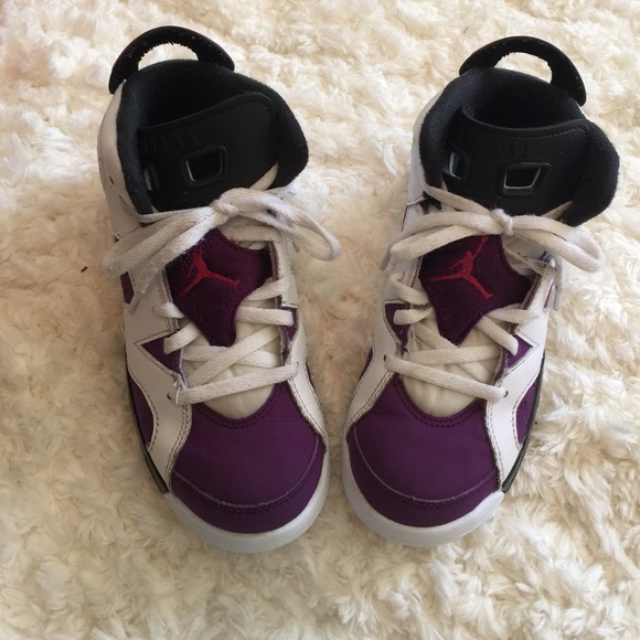 Girls Nike Jordan's Purple/White