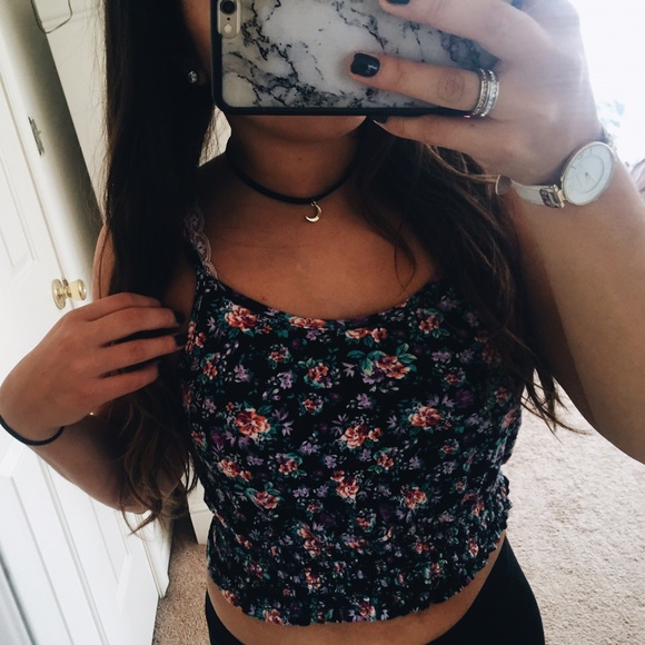 FLORAL CROP TOP