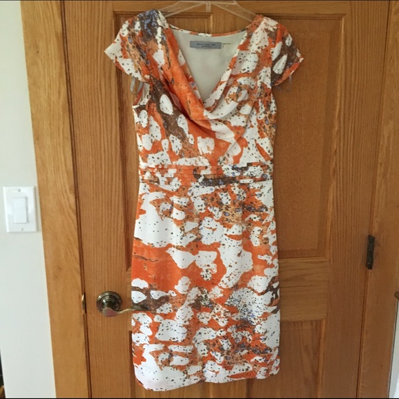 Orange Printed Marc New York Dress