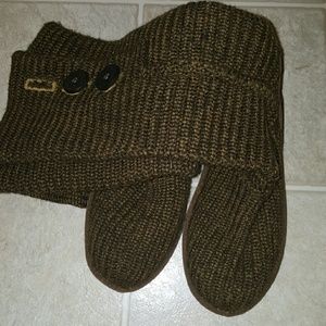 Cardy Ugg Boots Brown Worn ONCE