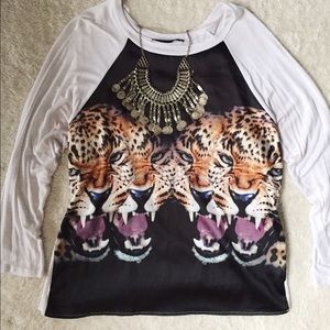 Symmetrical Jaguar Graphic Baseball T