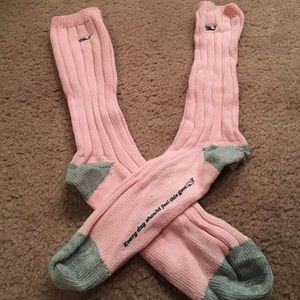 Pink knee socks
