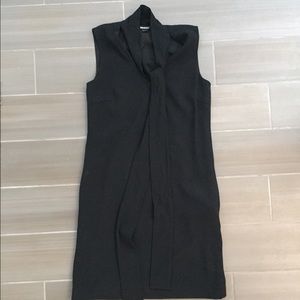 DKNY black work dress with bow