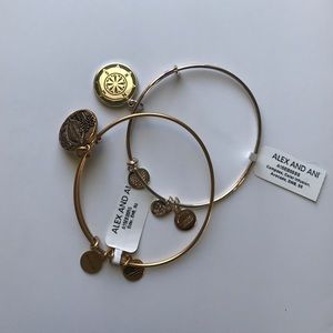 Two Alex and Ani bracelets
