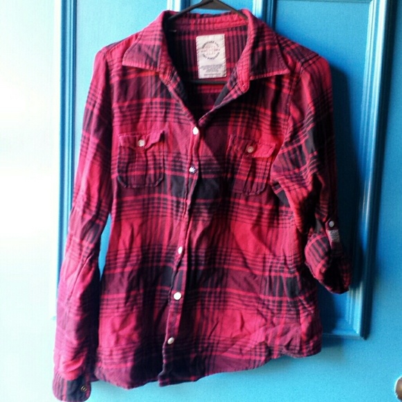 Black & red plaid flannel