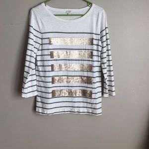 Long sleeve sequined tee!