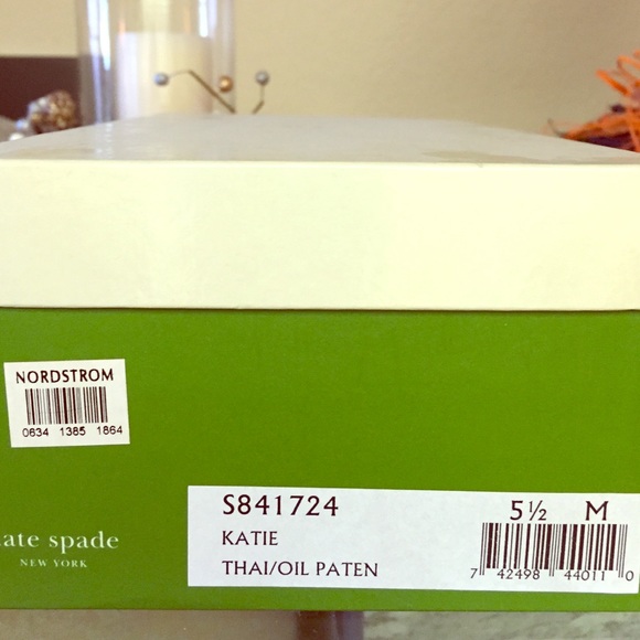 Kate Spade Paten Leather Ankle Strap Heels