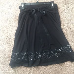 Flowing Black Skirt