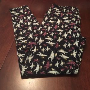 BNWT LuLaRoe OS leggings - black w/fairies!