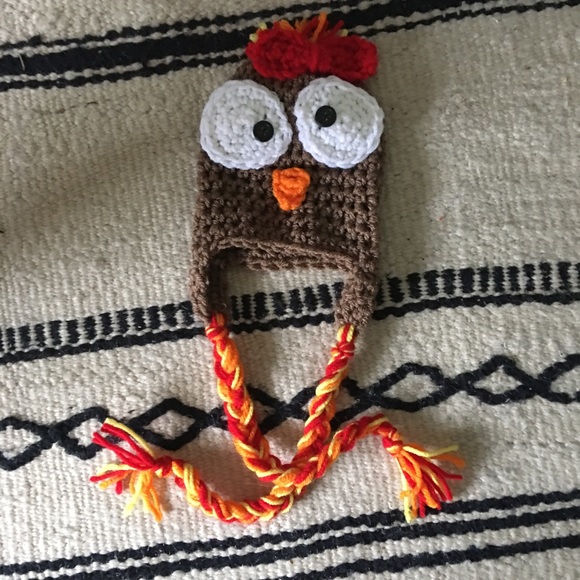 Handmade Thanksgiving beanie 0-3m