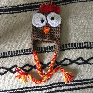 Handmade Thanksgiving beanie 0-3m
